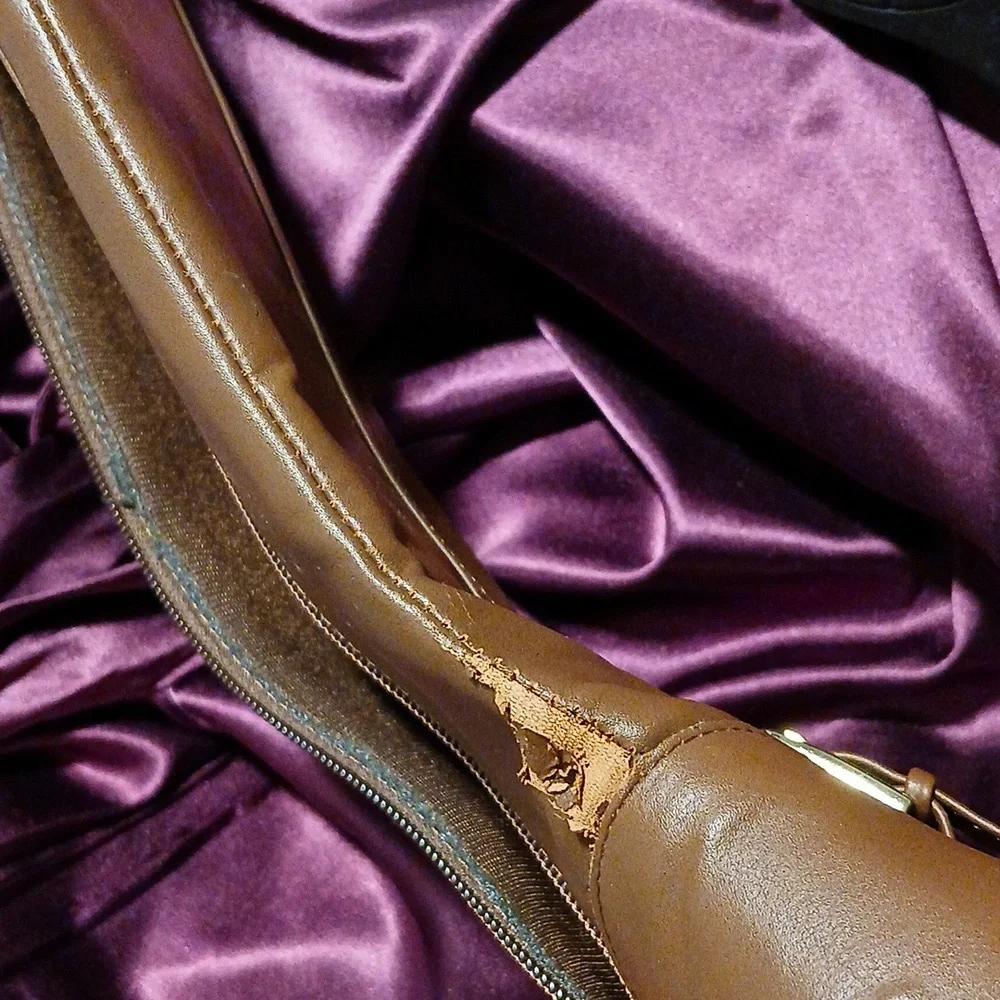 Classic Brown Women's Mid-Calf Riding Boots